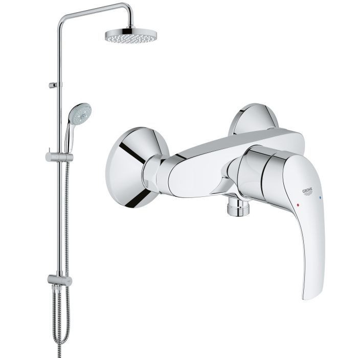 Набор смесителей 2 в 1 GROHE Eurosmart смеситель для ванны и душевая система 124410