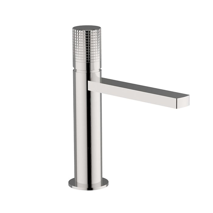 Смеситель для раковины Cisal X32 однорычажный высокий Brushed Stainless Steel X2000504D1