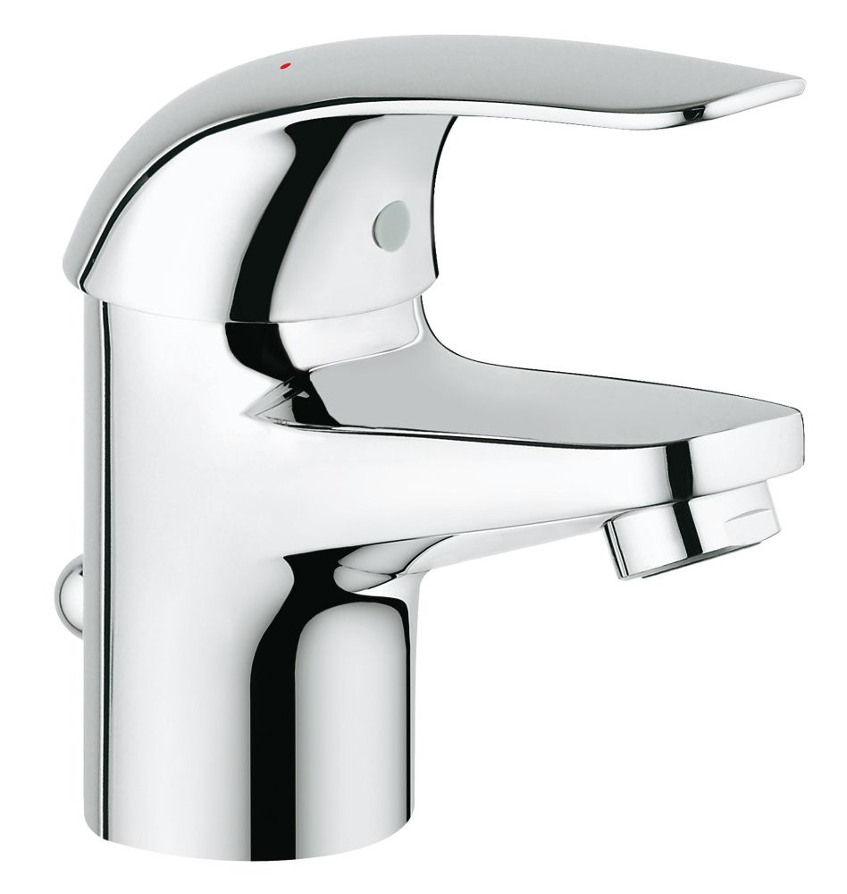 Смеситель для раковины GROHE Euroeco с донным клапаном хром 23262000