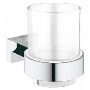 Стакан с держателем GROHE Essentials Cube 40755001