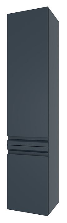 Пенал для ванной AQUATEK Либра 35 см, 2 двери, петли справа, серый матовый AQ60035-DO-MG