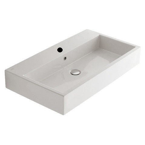 Раковина Globo Stone 900х500х140 мм 1 отверстие для смесителя SCQ911BI