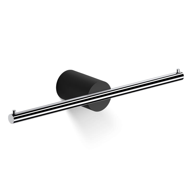 Бумагодержатель двойной Decor Walther Stone 280x70x40 мм черный матовый/хром 0974964