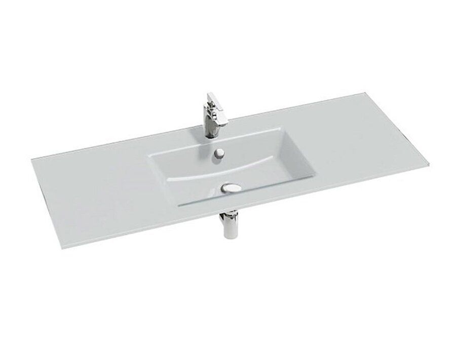 Комплект Jacob Delafon VOX раковина 120 см и тумба белый блестящий EB2101-DD1/EB2071-R1-N18