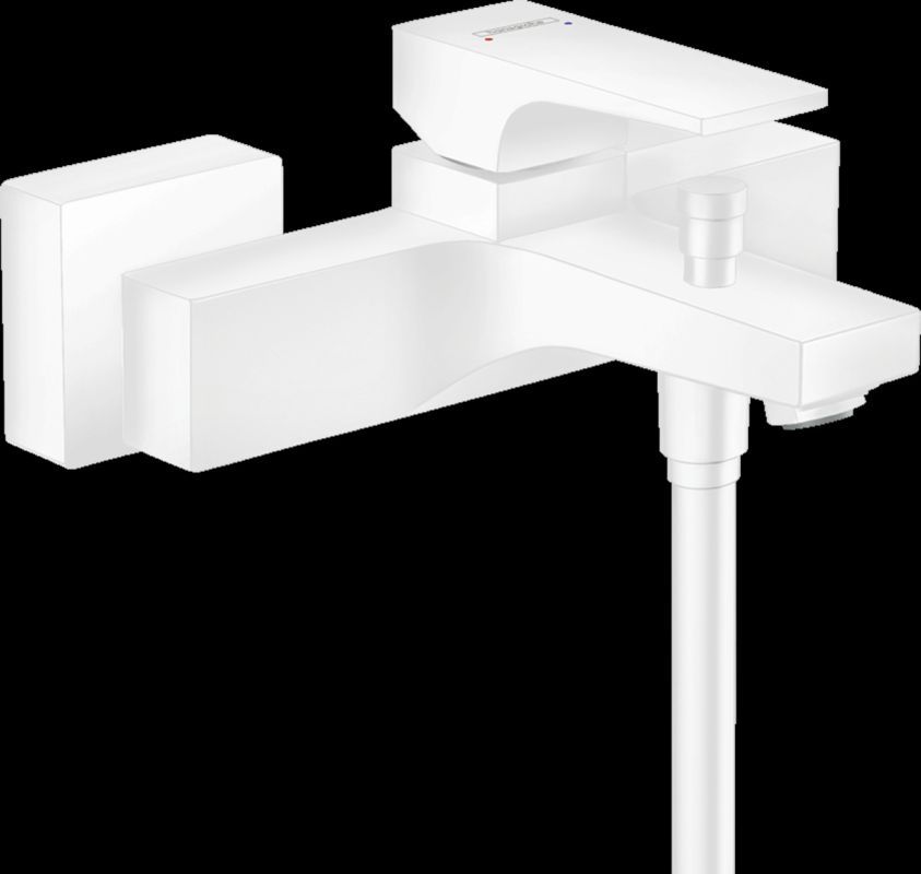 Смеситель для ванны Hansgrohe Metropol матовый белый 32540700