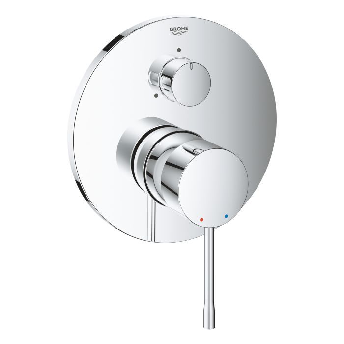 Смеситель для ванны GROHE Essence внешняя часть с переключателем на 3 положения хром 24092001