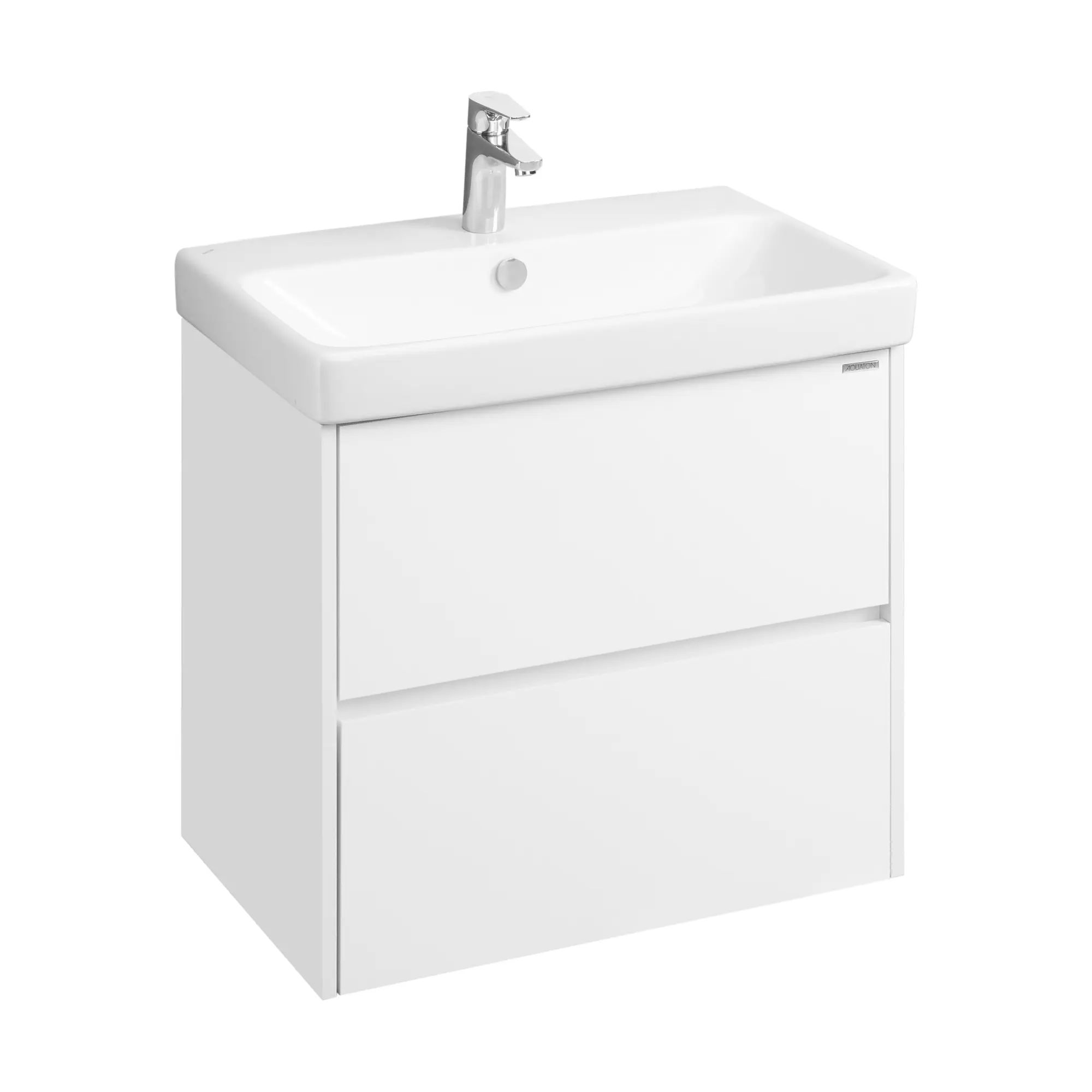 Комплект AQUATON Сканди 70 тумба Белый, раковина Адриана 70 1A2518K0SD010