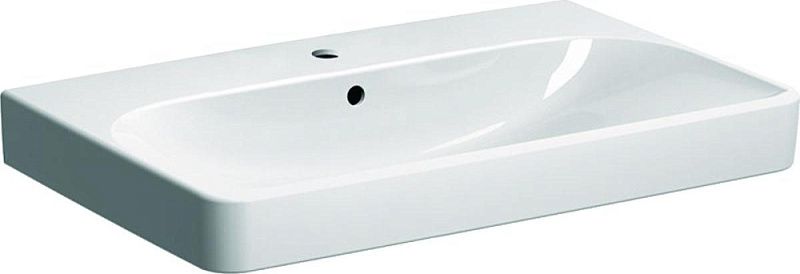 Раковина Geberit Smyle Square 75х48 см с отверстием под смеситель 500.249.01.1