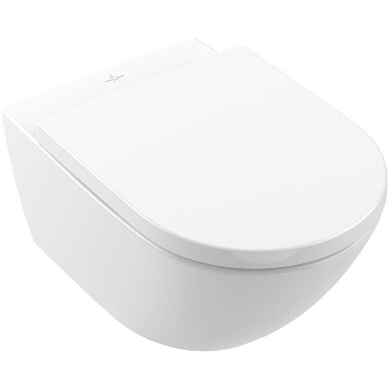 Унитаз подвесной Villeroy & Boch Subway 3.0 TwistFlush с сиденьем SoftClosing 4670TS01