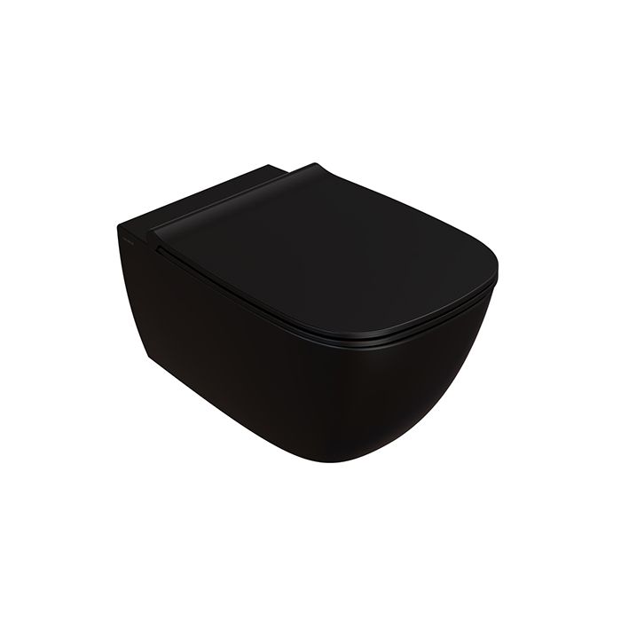 Унитаз подвесной Globo GENESIS 360х550х330 мм черный матовый GNS02AR