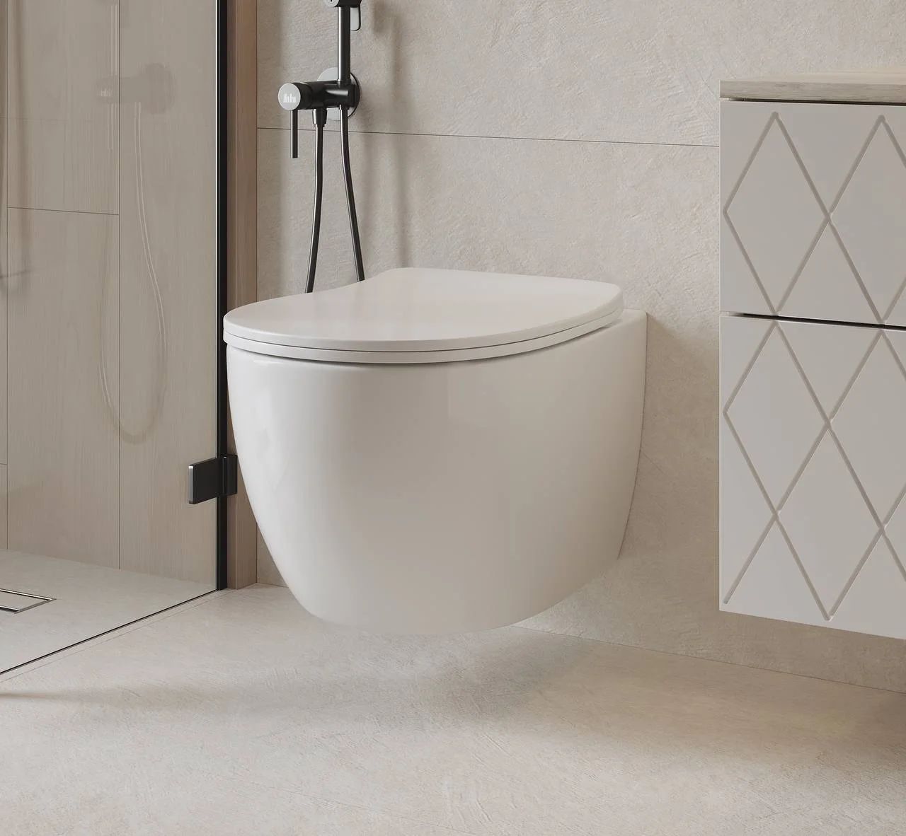 Унитаз подвесной Cersanit Galaxy RML белый WC.WH/Galaxy/SlimDM.Rim/WHT.G/S1