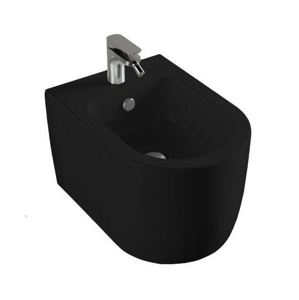 Биде подвесное Artceram Monet 360х520 мм черный матовый MNB001 17 00