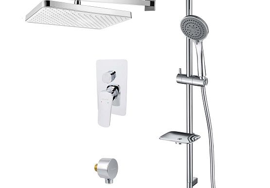 Душевой комплект 4 в 1 Aquatek Вега (AQ1046CR+AQ2081CR+AQ2454CR+AQ2011CR) AQ1074CR