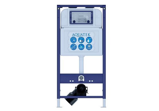 Инсталляция для подвесного унитаза Aquatek PRO 51 со звукоизоляционной прокладкой INS-0000025