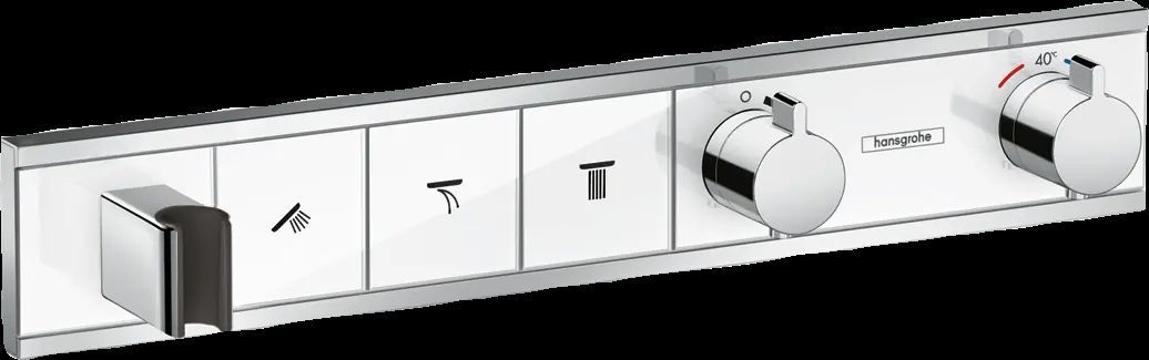 Комплект термостатического смесителя для душа Hansgrohe RainSelect белый/хром 15356400/15311180 15356400S