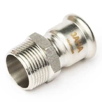 Ниппель переходной SANHA NiroPress 42x18 мм пресс-НР нержавеющая сталь 316L 9243042018