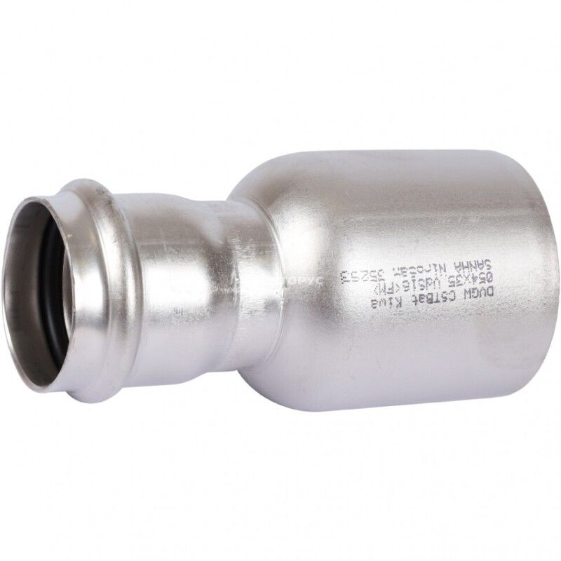 Ниппель редукционный Sanha NiroPress AISI 304L 42x28 мм ВПр-НПр 9124342283