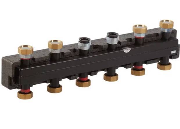 Коллектор настенный Meibes на 3-5 контуров с кронштейнами M66301.31RU