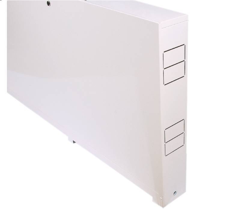 Шкаф коллекторный встраиваемый Uni-Fitt 406х670-760х125-195 мм 482G0000