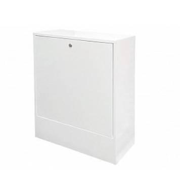 Шкаф коллекторный накладной глубокий Uni-Fitt ШРН-7-180 1300х650х180 мм серый 481G7000 RAL 7035