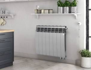 Радиатор биметаллический Royal Thermo BiLiner 500 VR Silver Satin 12 секций нижнее подключение 1196688