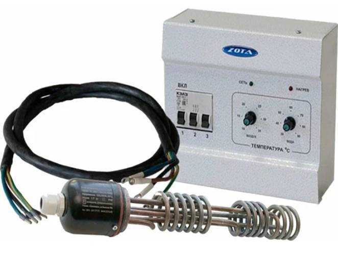 Комплект подключения ZOTA ТЭНБ 9 кВт 2 к твердотопливным котлам без кабеля KT3443321009