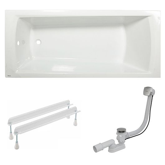 Комплект 3 в 1 AQUATEK Domino Plus (ванна C631R00000, опора CY00030000, слив X01507) 70508024