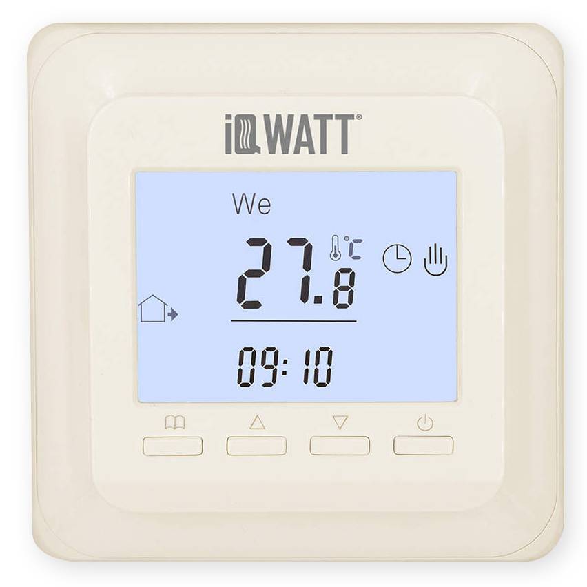 Терморегулятор программируемый IQWATT IQ THERMOSTAT P слоновая кость iqwatt402