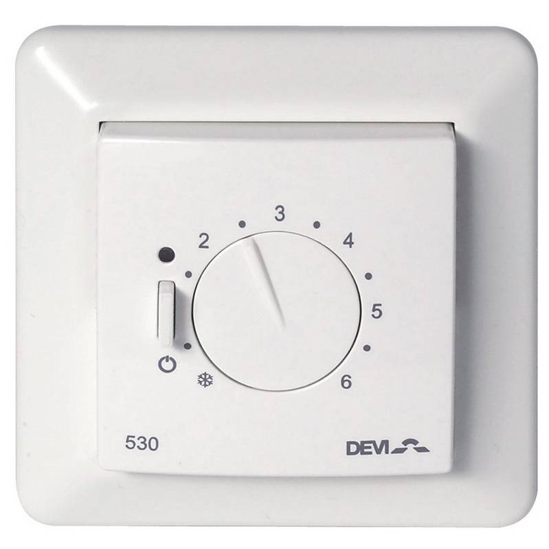 Терморегулятор DEVI DEVIreg 530 ELKO с датчиком пола 16 А 140F1030