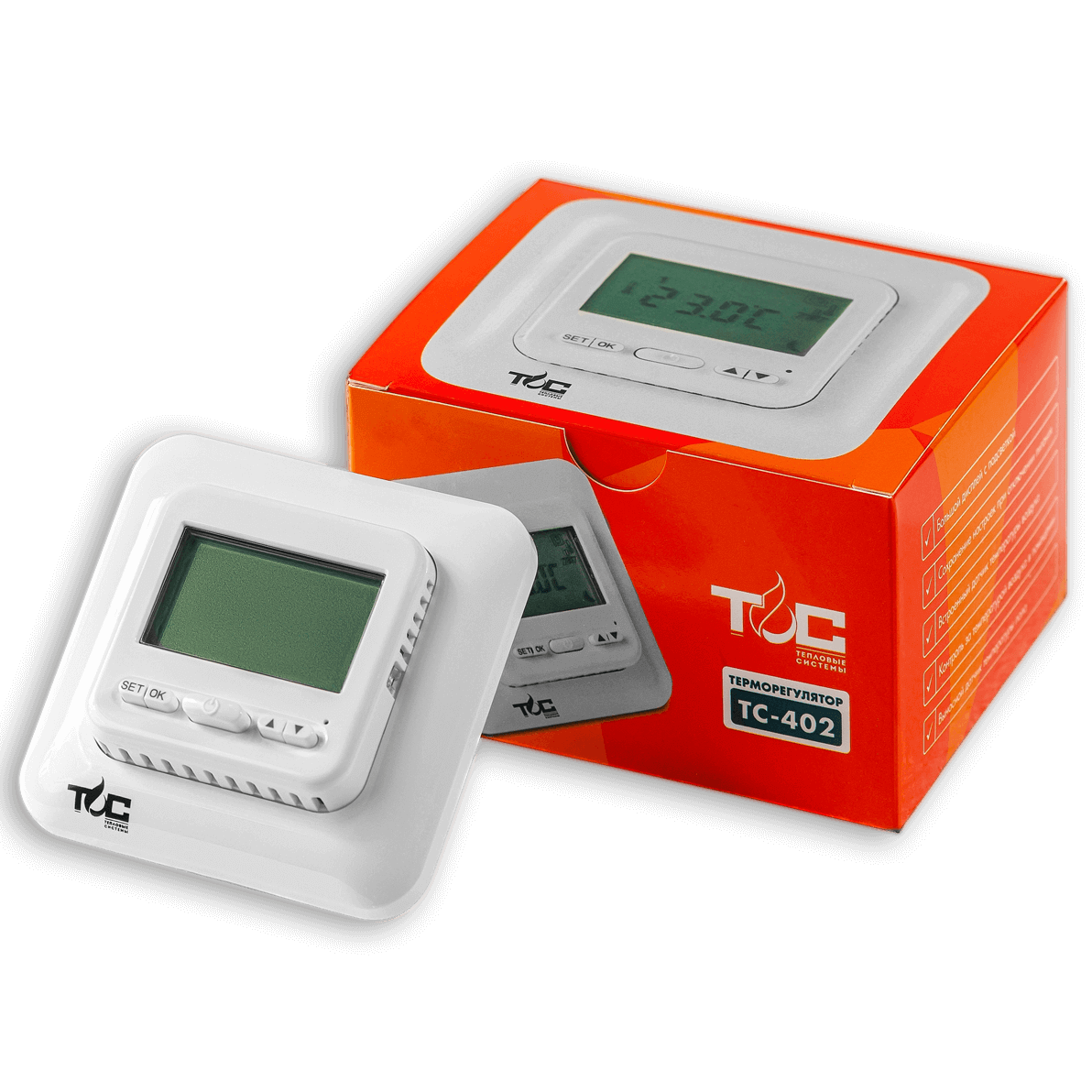 Терморегулятор электронный программируемый Теплый пол №1 ТС 402 4630024500055