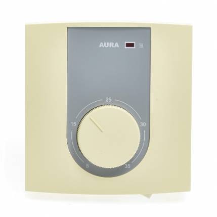 Терморегулятор Aura VTC 235 механический на DIN-рейку слоновая кость CN562