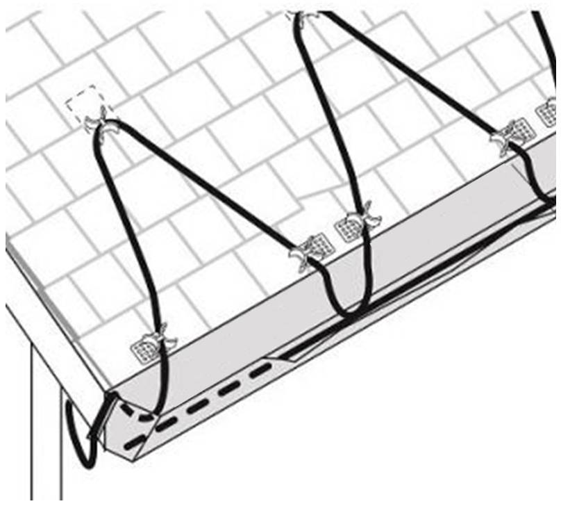 Нагревательный кабель Ergert Resistive Gutter ETRG-30E 38 м ETRG30E1140
