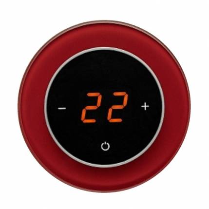 Терморегулятор сенсорный Aura Ronda Red Dark RAL 3004 CN633