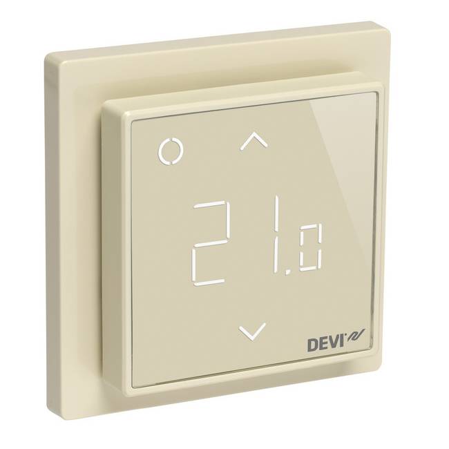 Терморегулятор с Wi-Fi DEVI DEVIreg Smart бежевый 140F1142