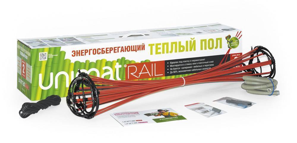 Стержневой теплый пол CALEO UNIMAT RAIL 130 Вт/м² 3.0 м² UNIMAT RAIL-0300