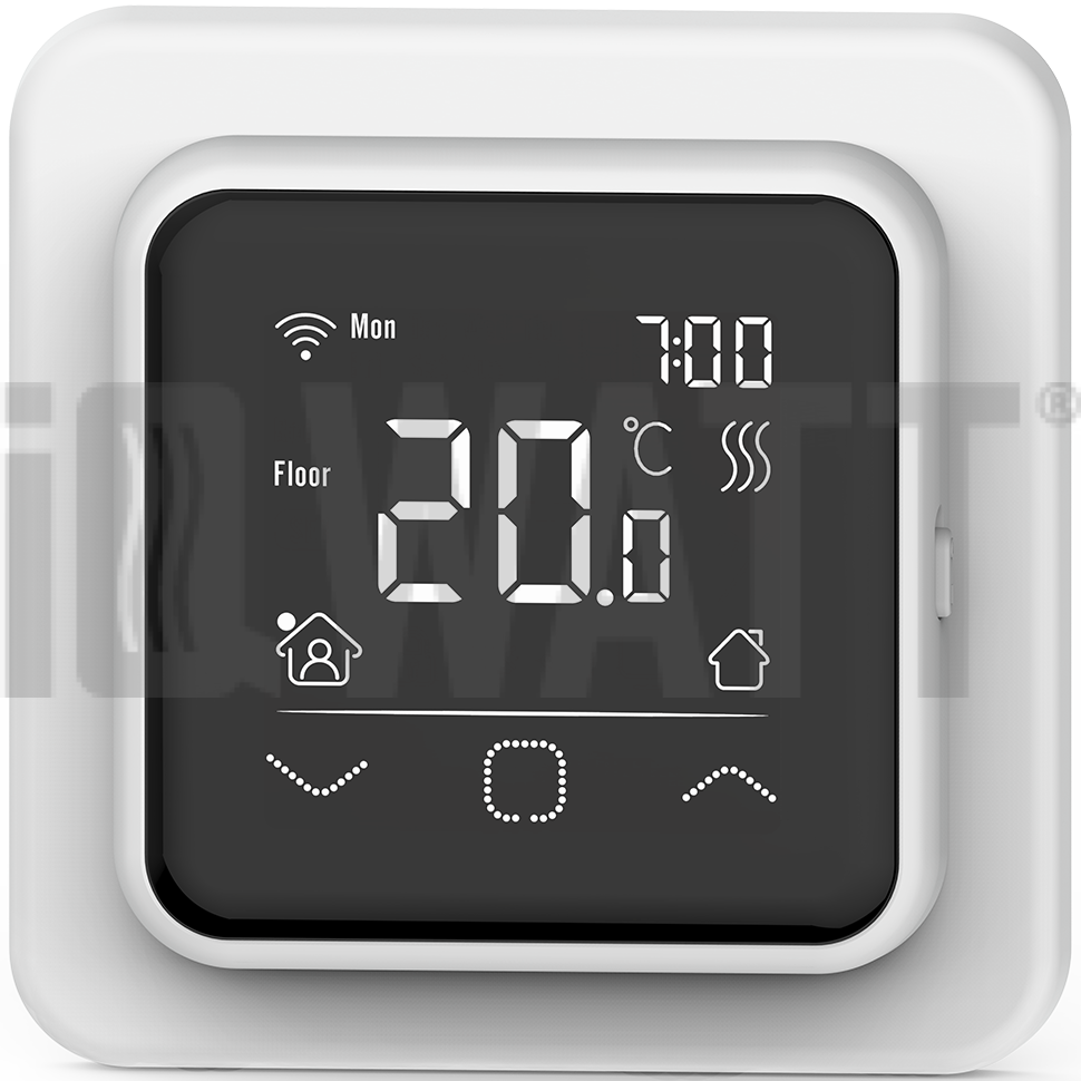 Терморегулятор программируемый IQWATT SMART HEAT Wi-Fi белый 411-W