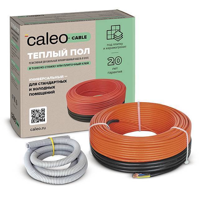 Нагревательный кабель CALEO CABLE 18W-50 50 м 4.5-6.9 м² 18W-50