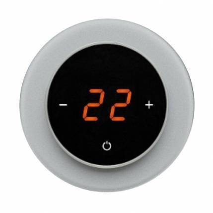 Терморегулятор сенсорный Aura Ronda Gray Metal RAL 9006 CN641