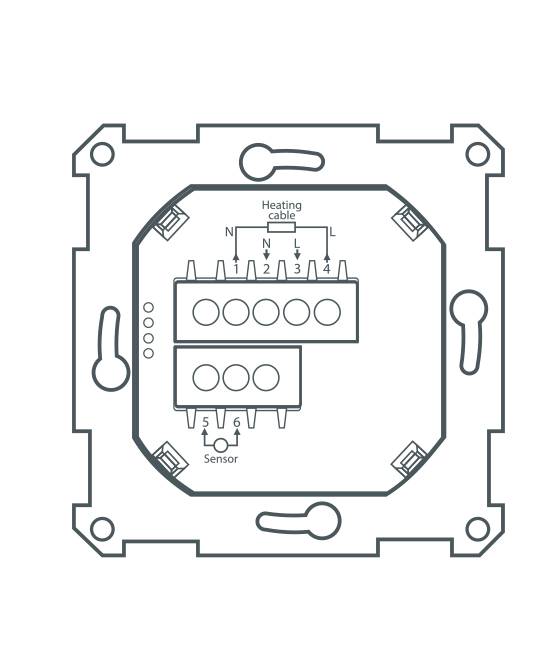 Терморегулятор для теплого пола Thermo Thermoreg TI-970 White сенсорный