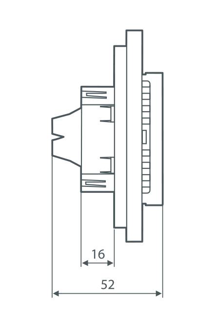 Терморегулятор для теплого пола Thermo Thermoreg TI-970 White сенсорный