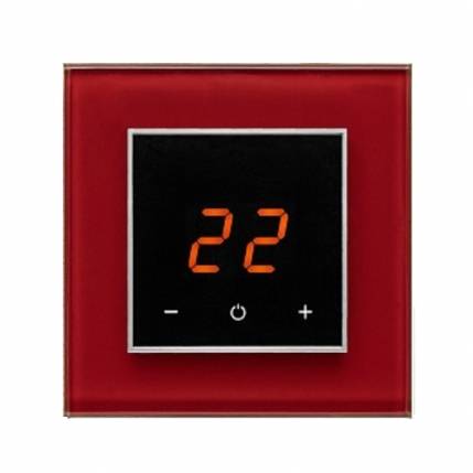 Терморегулятор сенсорный AURA ORTO 3004 Red Dark CN575