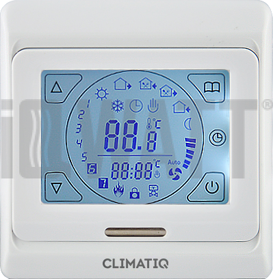 Терморегулятор программируемый CLIMATIQ ST сенсорный белый 20667