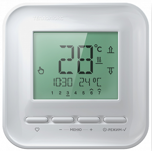 Терморегулятор цифровой Теплолюкс 515 белый 2176930