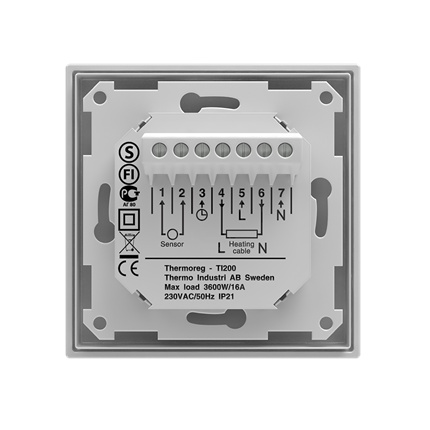 Терморегулятор для теплого пола Thermo Thermoreg TI-200 Design TI-200 Design