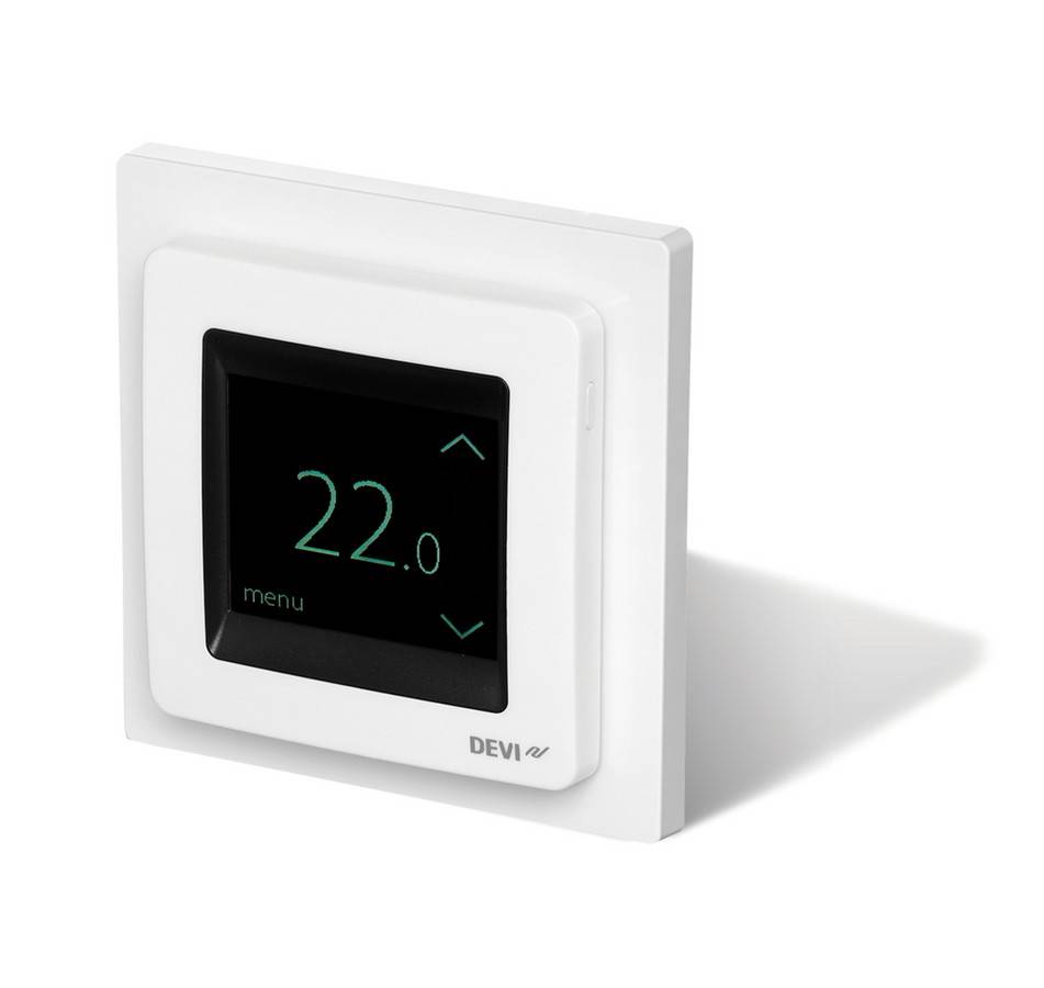 Терморегулятор DEVI DEVIreg Touch сенсорный полярно-белый 140F1071