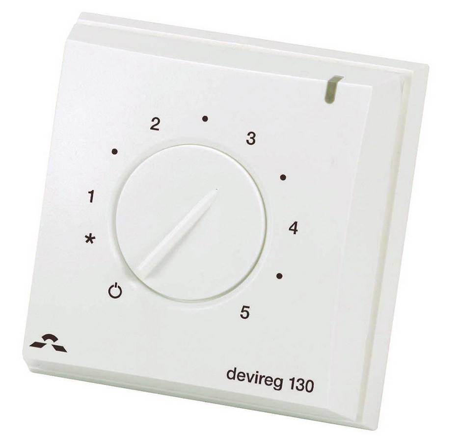 Терморегулятор накладной DEVI DEVIreg 130 с датчиком пола 140F1010