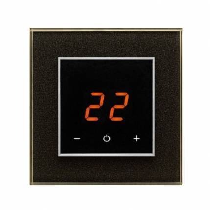 Терморегулятор сенсорный AURA ORTO 0337 Black Starlight CN571