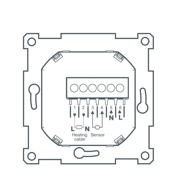 Терморегулятор для теплого пола Thermo Thermoreg TI-950 Design