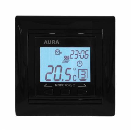 Терморегулятор Aura LTC 090 черный CN644