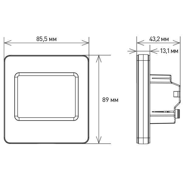 Терморегулятор программируемый IQWATT IQ THERMOSTAT TS сенсорный белый 406